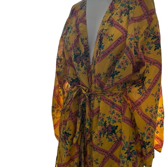 Free People Yellow Floral Robe - Picture 7 of 8